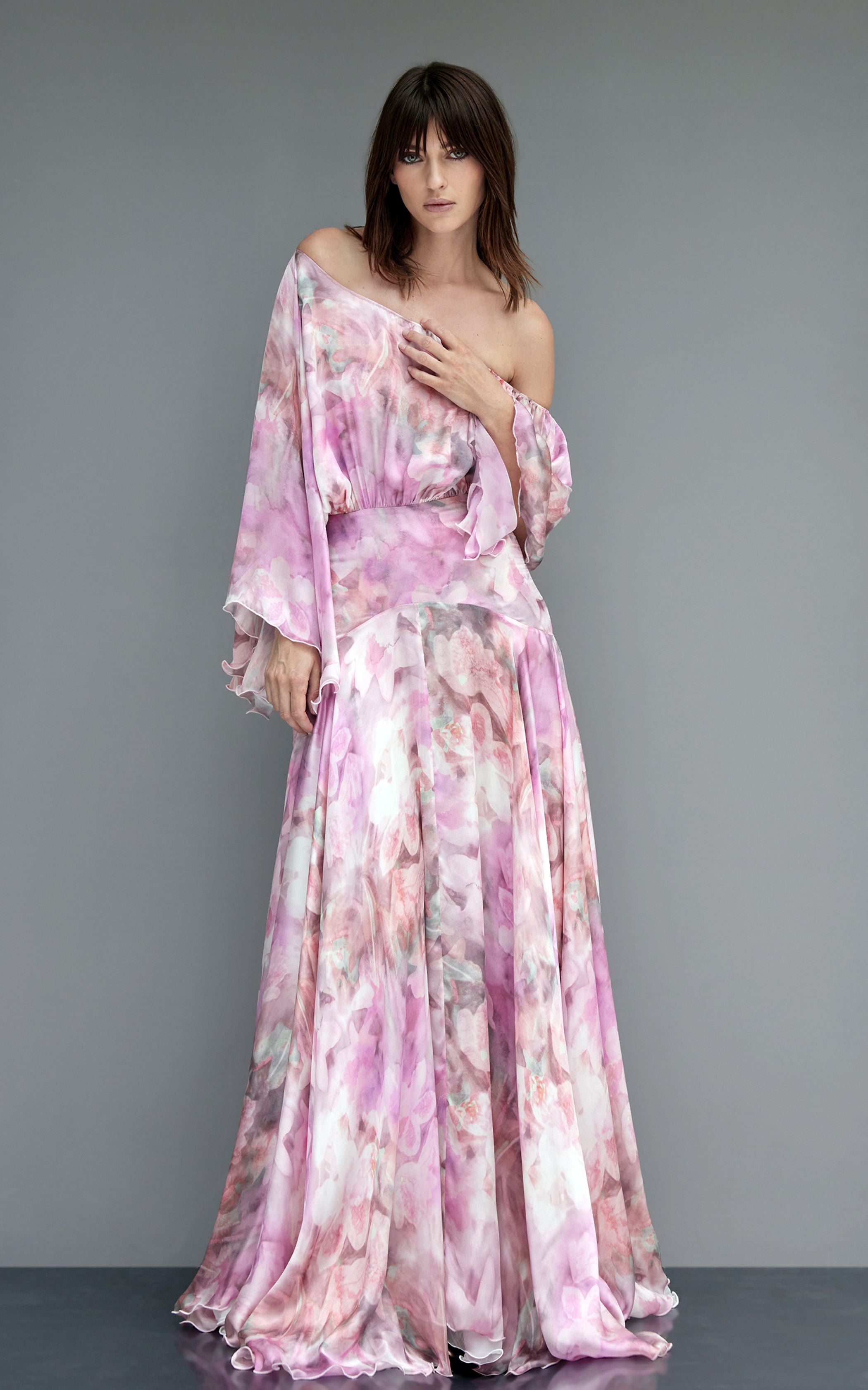 CLÉA | Robe bohème en soie imprimée