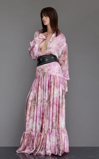 LOUISA | Jupe en soie imprimée