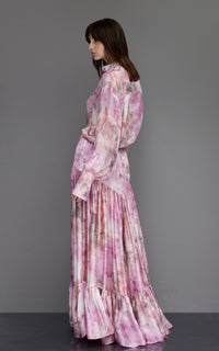 LOUISA | Jupe en soie imprimée