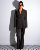 DAVID | Veste ceinturée en lainage souple