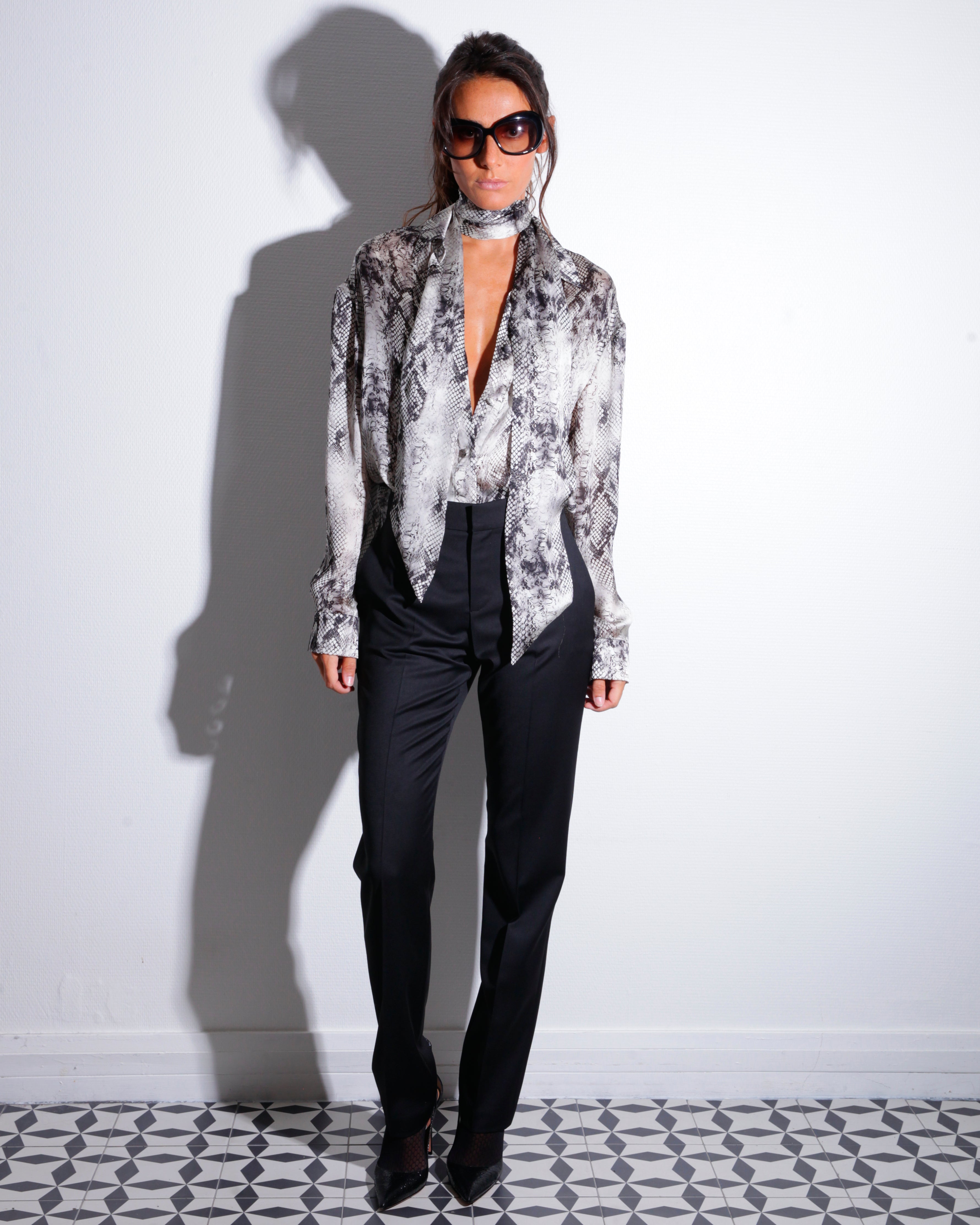 ROXANE | Pantalon cigarette en drap de laine