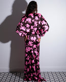 MARNIE | Robe fendue en soie florale