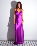 NATALIA | Robe longue esprit lingerie en viscose naturelle