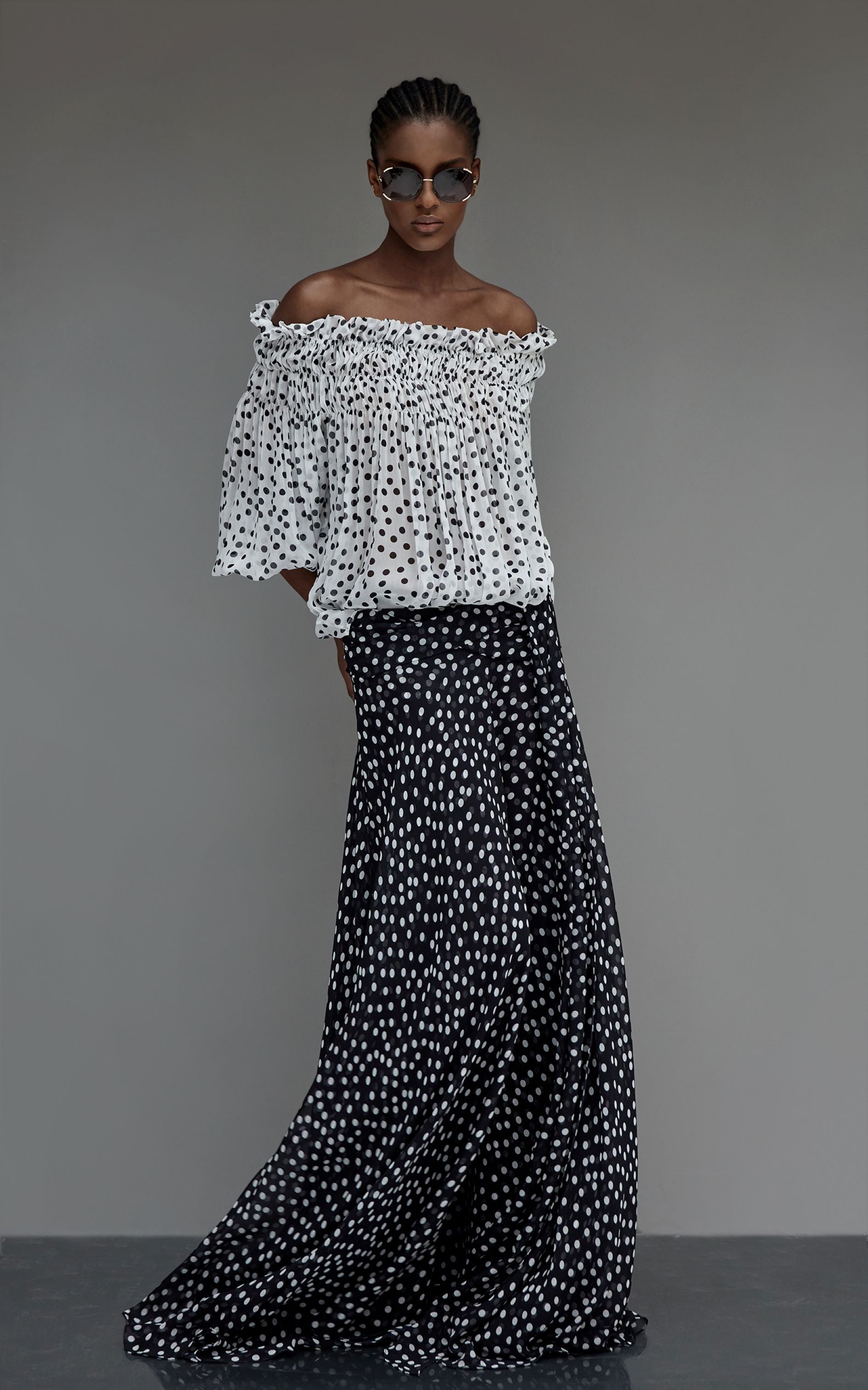 GRACE | Top imprimé viscose et soie