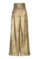 ILONA | Pantalon oversize en or fluide