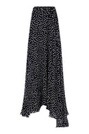 LUCIA | Minimal Dots print maxi skirt