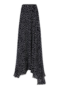 LUCIA | Minimal Dots print maxi skirt
