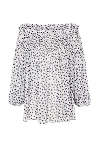 GRACE | Minimal Dots print top