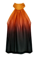 LOUKA | Top en soie imprimée dégradé