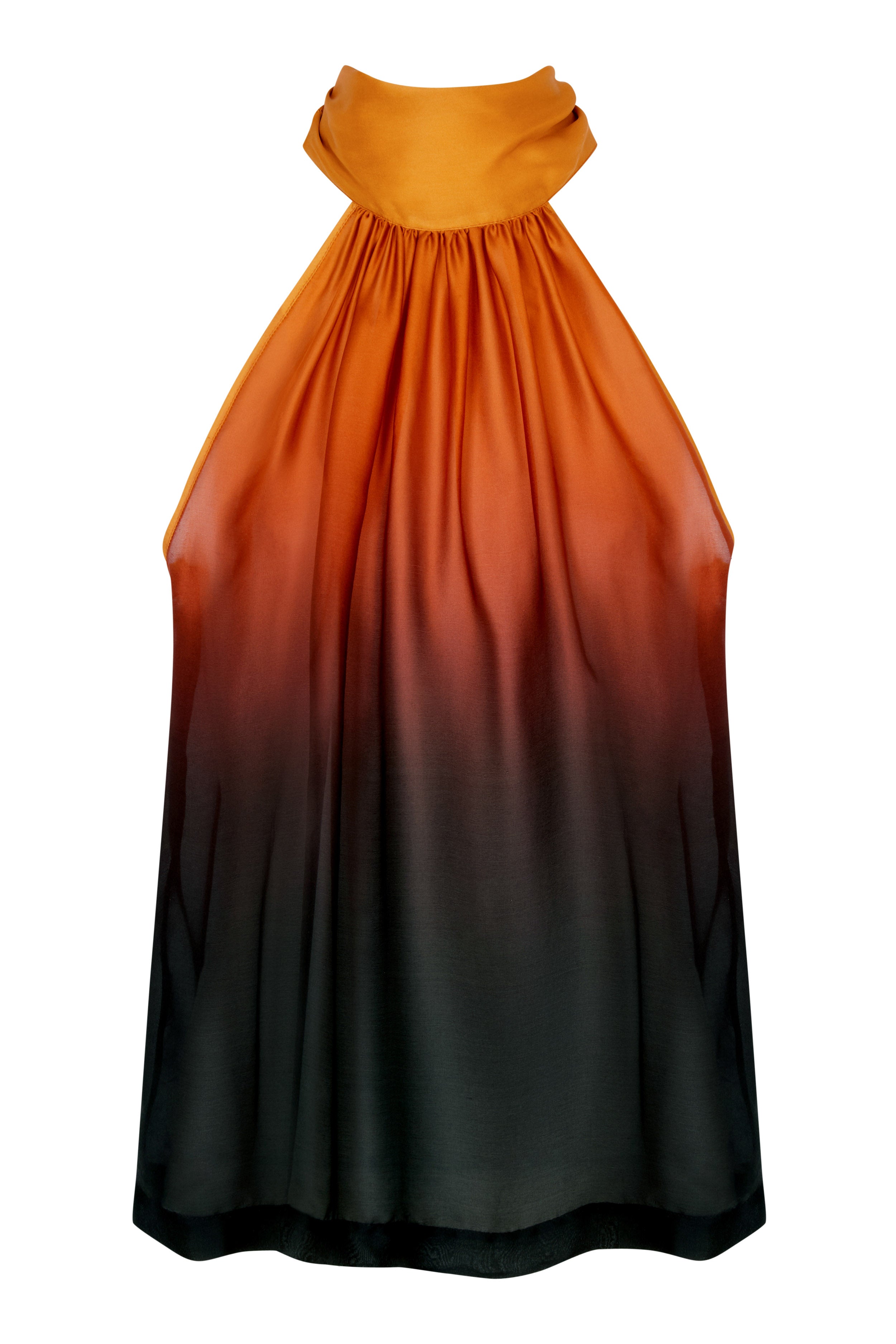 LOUKA | Top en soie imprimée dégradé