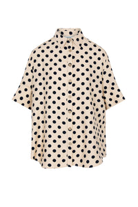 LAURA | Women’s short-sleeve printed shirt, maxi dots