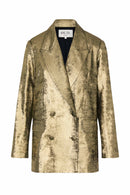 JIMMY | Veste souple or oversize double boutonnage