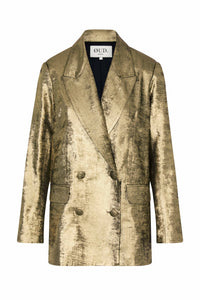 JIMMY | Veste souple or oversize double boutonnage