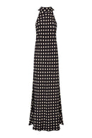 JAMIE | Robe longue dos nu imprimée