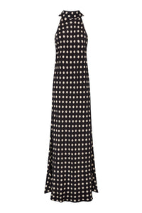 JAMIE | Robe longue dos nu imprimée