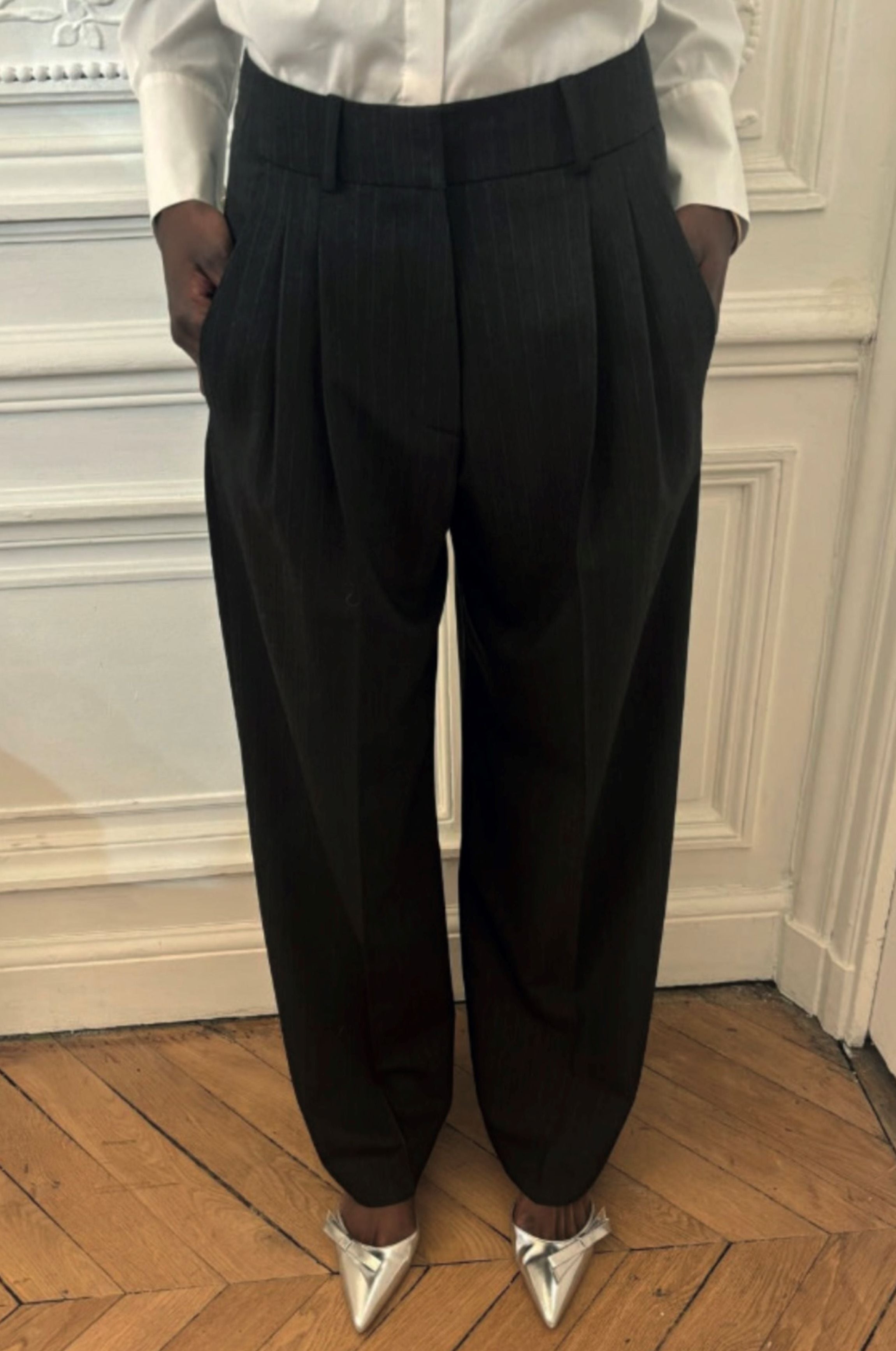 NORTH | Pantalon ample en drap de laine