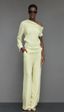 CALLISTA | Jumpsuit asymétrique en crêpe