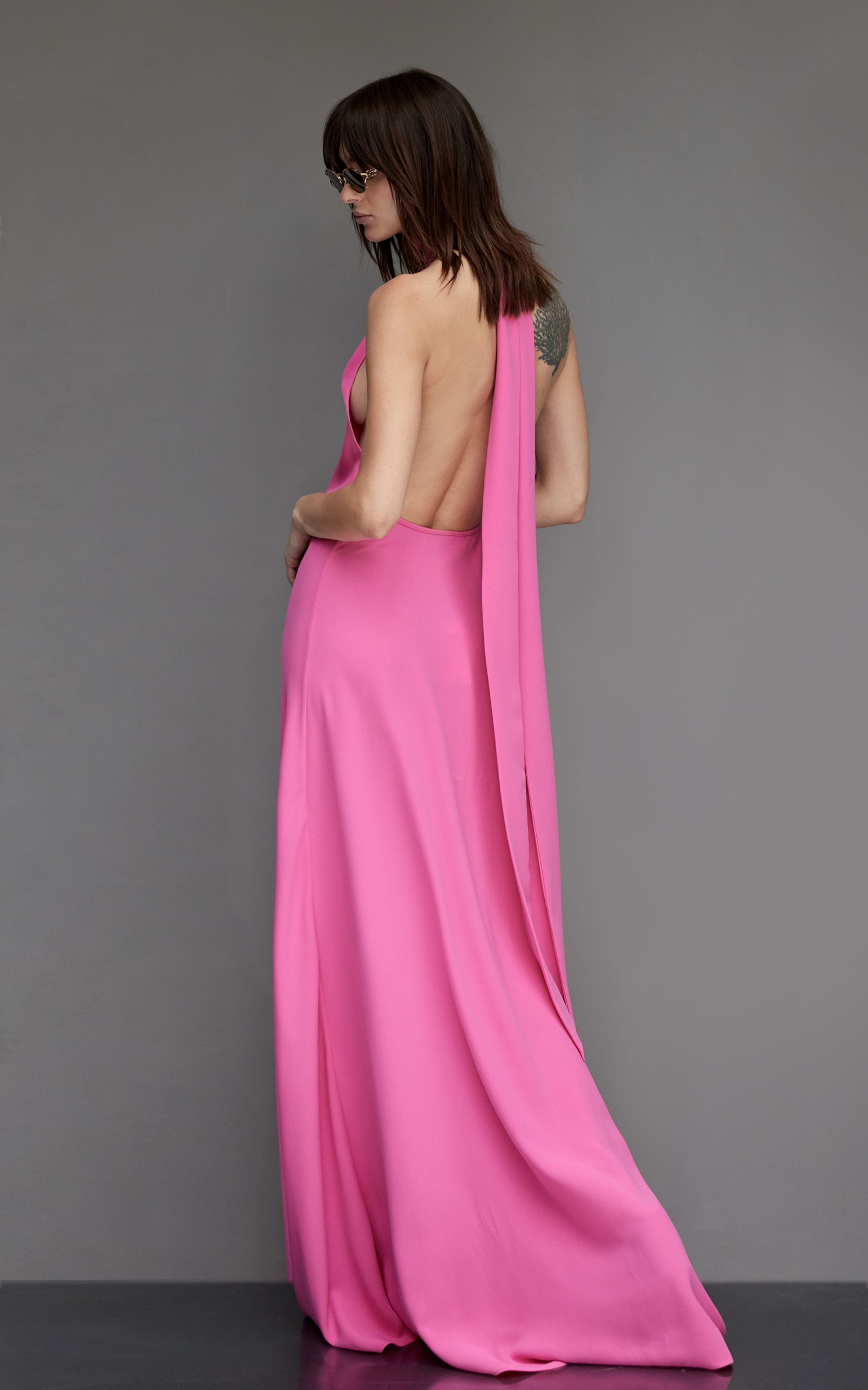 JAMIE | Robe dos nu en crêpe