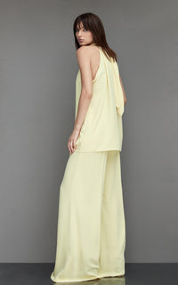 HOLLIE | Top pointu jaune