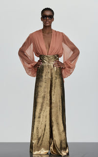 CALIX | Top décolleté mousseline